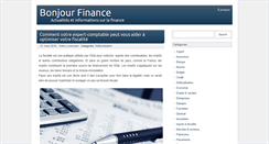Desktop Screenshot of bonjourfinance.net